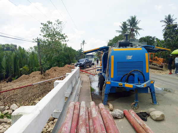 Concrete Trailer Pump Work in Philippines