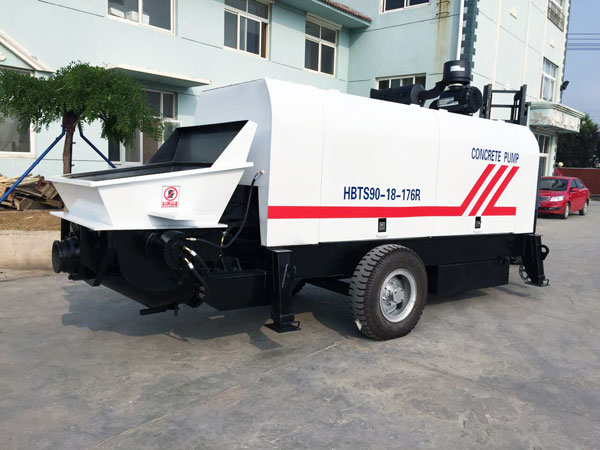 trailer concrete pump