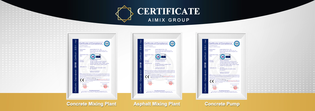 Certificates of Aimix Group