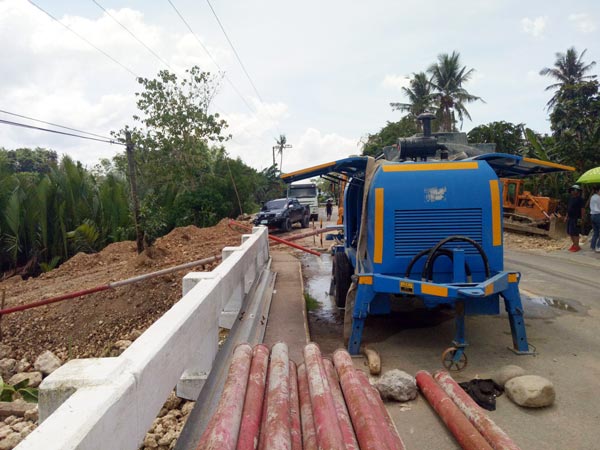 Concrete Pump on site
