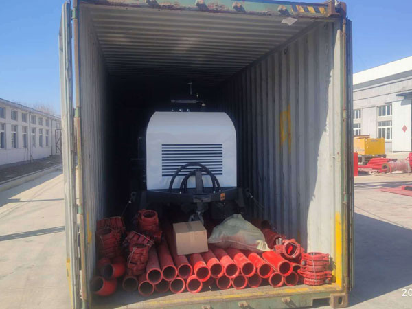 Concrete Pump and Pipes Delivery