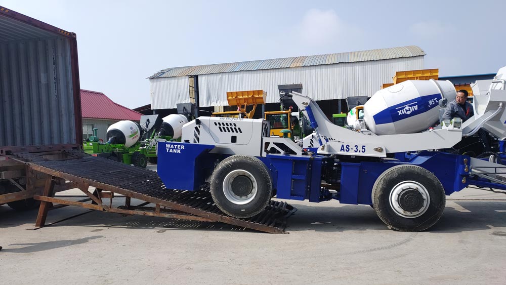 Transporting AS-3.5 Self Loading Mixer to Indonesia