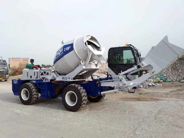 AS-2.6 Self Loading Concrete Mixer Truck Uganda