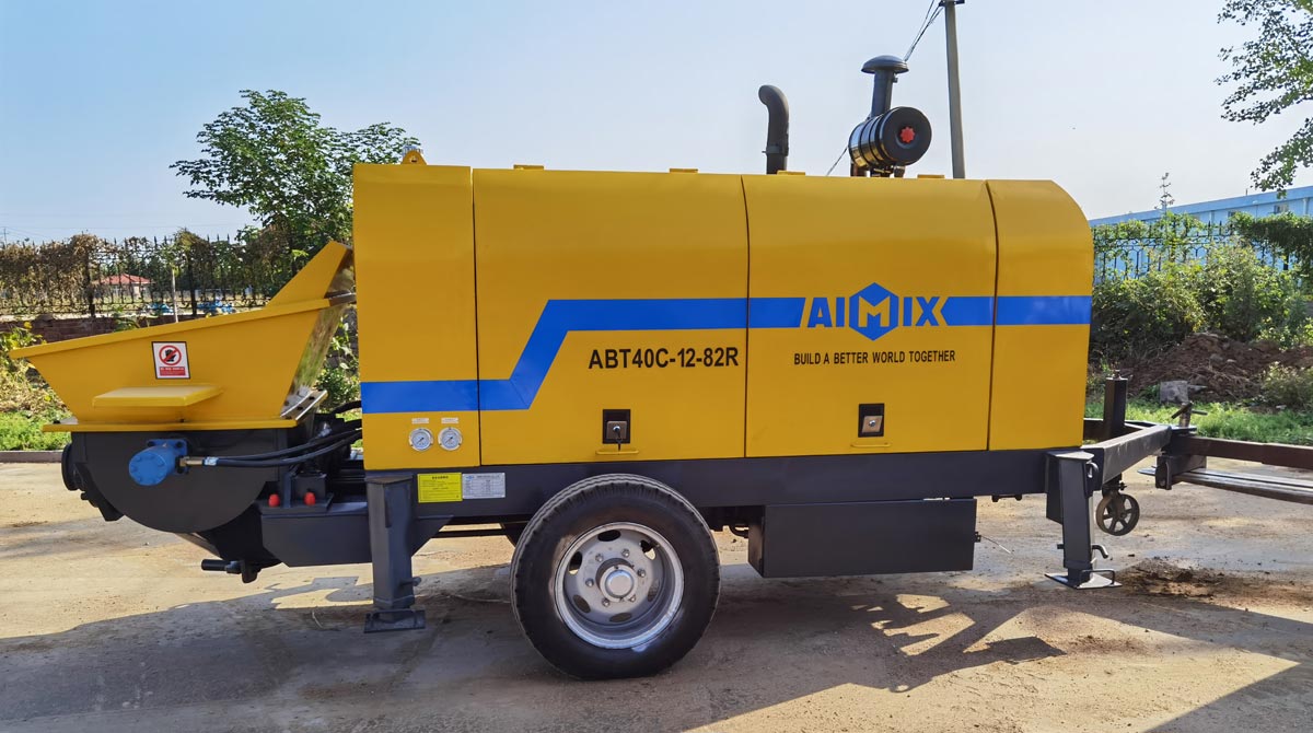 Transporting ABT40C Trailer Concrete Pump to The Philippines