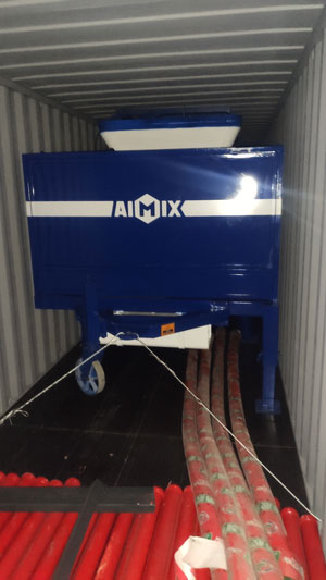 ABJZ30C Diesel Concrete Mixer Pump Loading