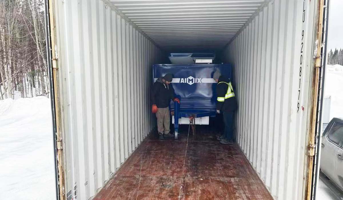 ABJZ40C Diesel Concrete Mixer Pump Has Arrived in Canada