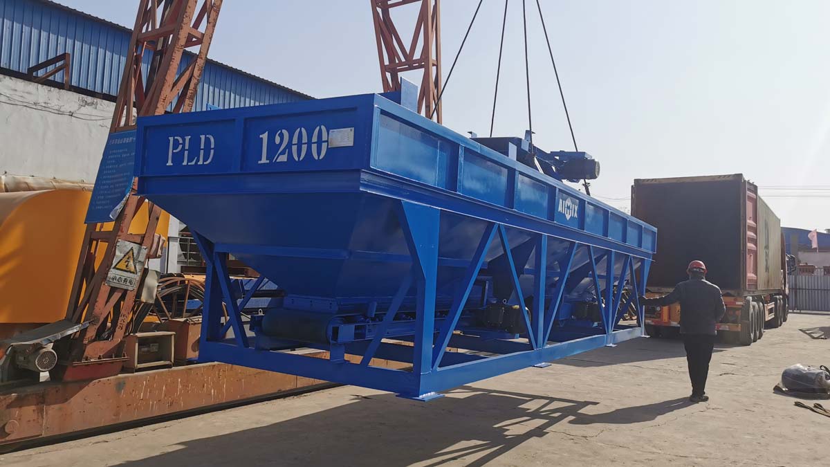 Delivery of Concrete Batching Machine to Dominica