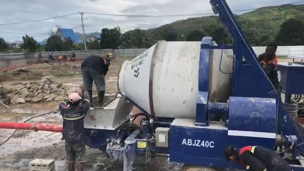 AIMIX Concrete Mixer Pump in East Timor