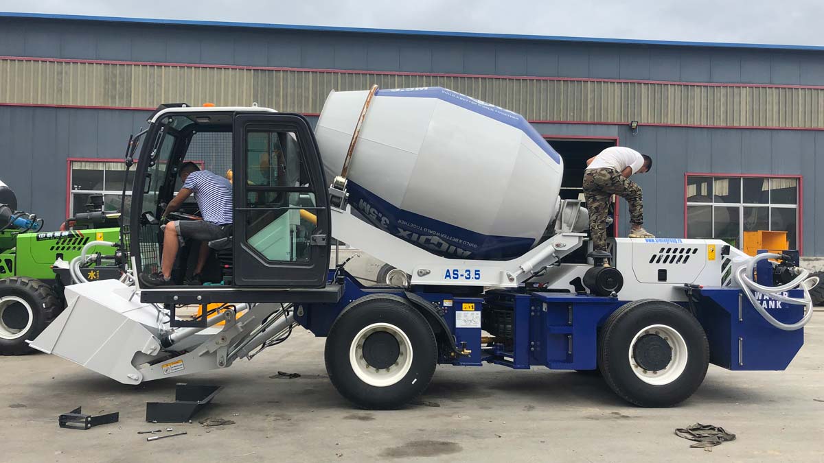 AIMIX Self Loading Concrete Mixer Was Exported to Belarus