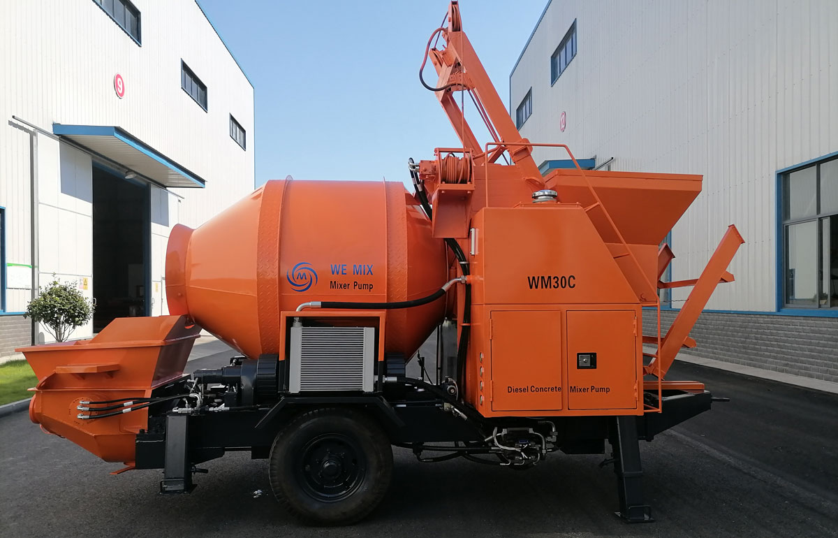 ABJZ30C Diesel Concrete Mixer Pump to Nepal