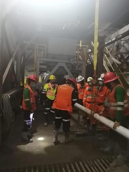 Concrete Pump for Tunnel Construction in Peru