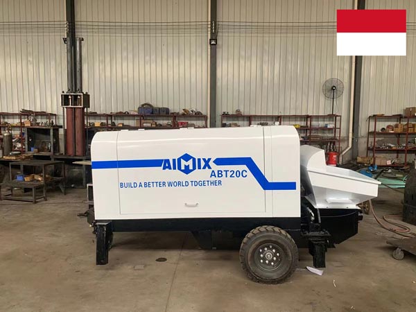 ABT20C Diesel Concrete Pump Was Exported to Palembang, Indonesia