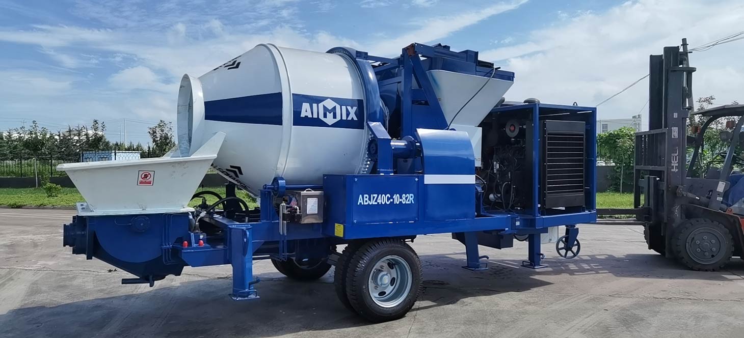 Delivery of ABJZ40C Concrete Mixer Pump to Russia