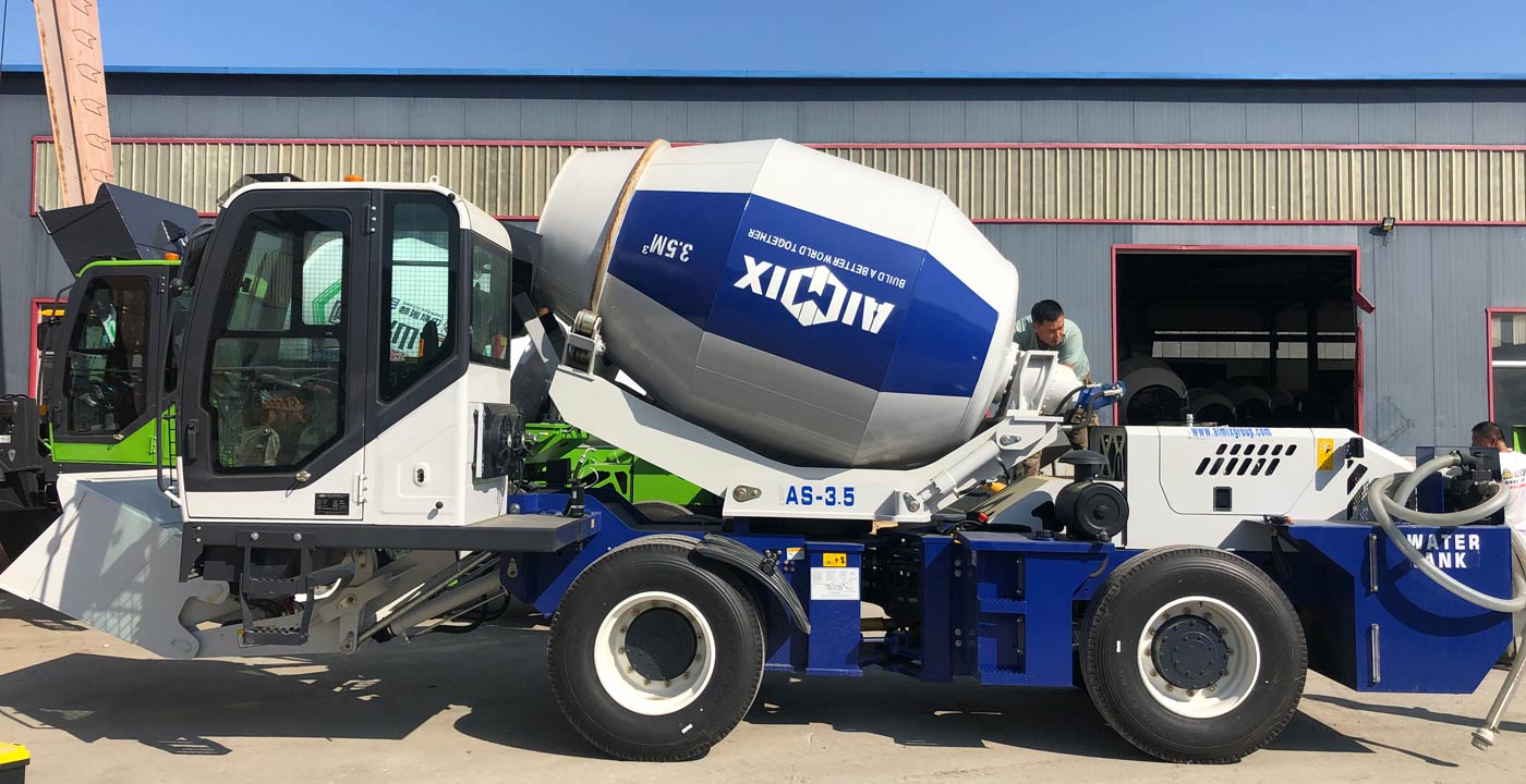 Delivery of AS-3.5 Self Loading Concrete Mixer to Indonesia