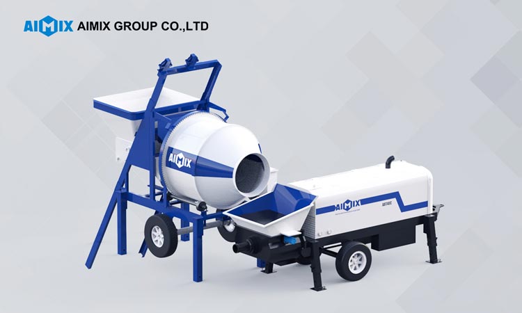 Trailer Mounted Pump+ Concrete Mixer