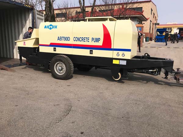 Aimix Electric Concrete Pump Was Exported to Korea