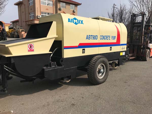 Delivering Aimix ABT90D Electric Concrete Pump to Korea