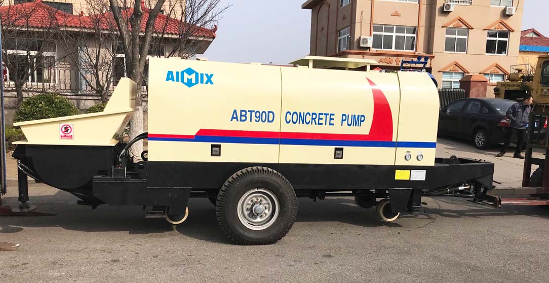 Export Aimix ABT90D Electric Concrete Pump to Korea