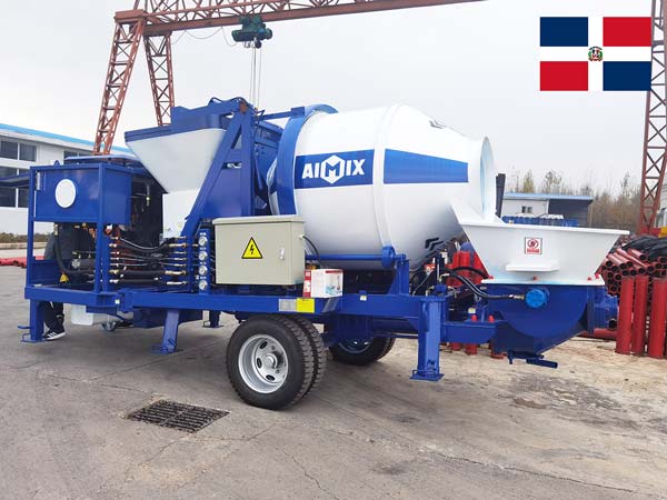 Exporting Concrete Mixer Pump to Dominican Republic