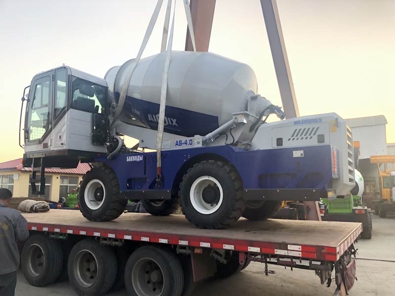 Exporting AS-4.0 Self Loading Mixer for sale to Russia
