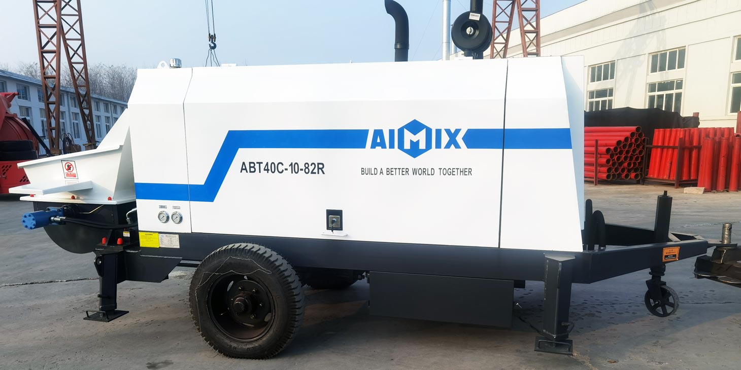 Shipping ABT40C Diesel Trailer Concrete Pump to Malaysia