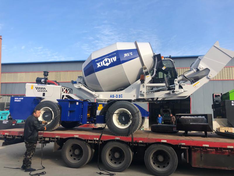 AS-3.5 Self Loading Concrete Mixer Truck Ready to Kazakhstan