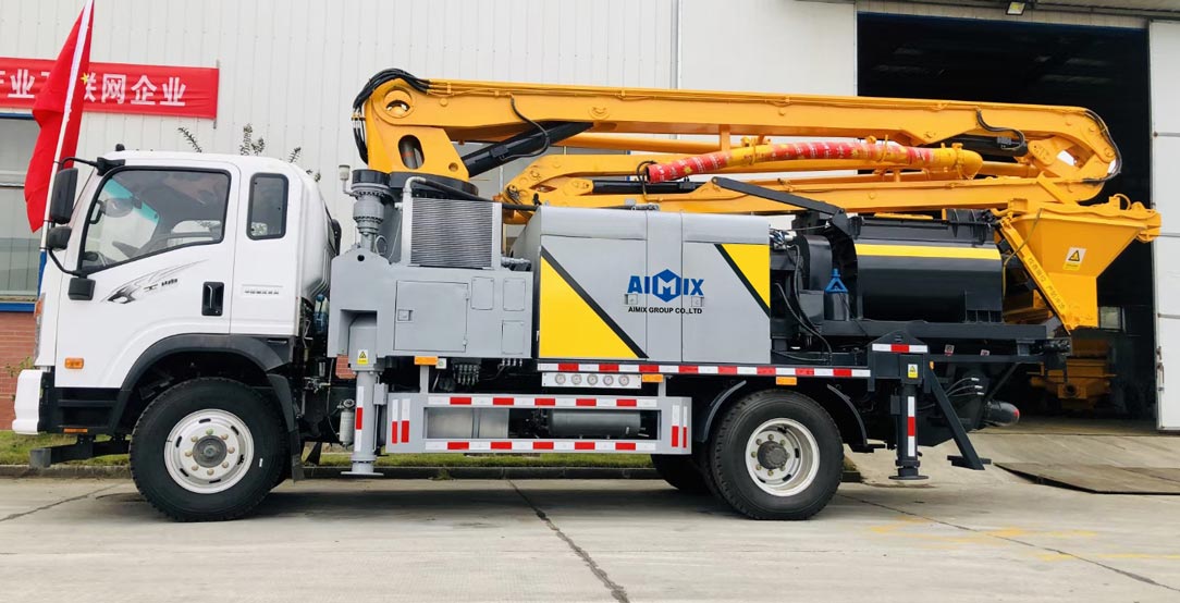 Concrete Pump Crane in the Bahamas