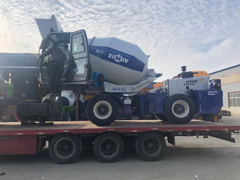 Delivering AS-3.5 Self Loading Concrete Mixer to Kazakhstan