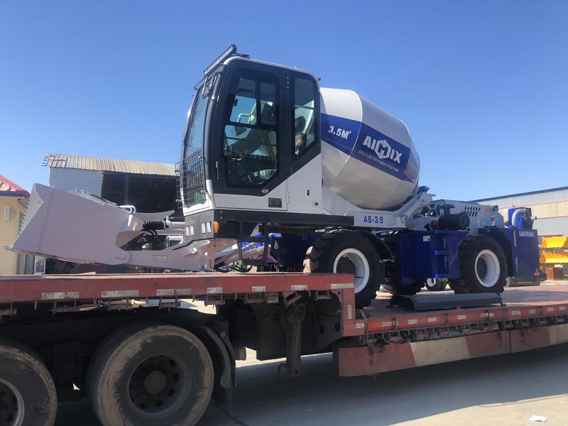 Delivering AS-3.5 Self Loading Concrete Mixer to Tajikistan