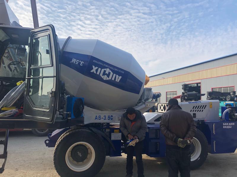 Exporting AS-3.5 Self Loading Concrete Mixer Truck to Kazakhstan