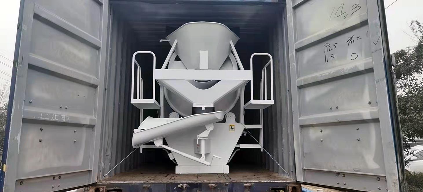 Transporting 3 m3 Concrete Drum to Indonesia