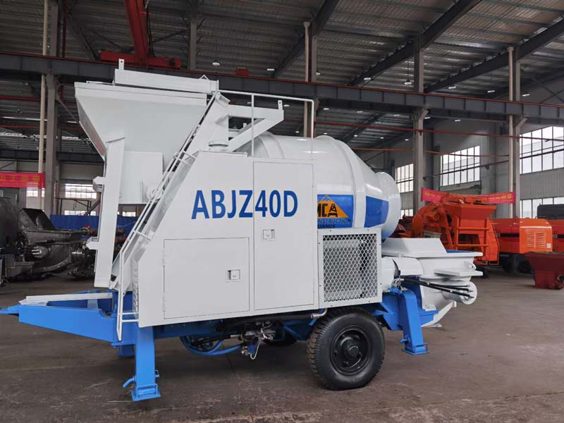 ABJZ40D Electric Concrete Mixer and Pump for Sale in Haiti