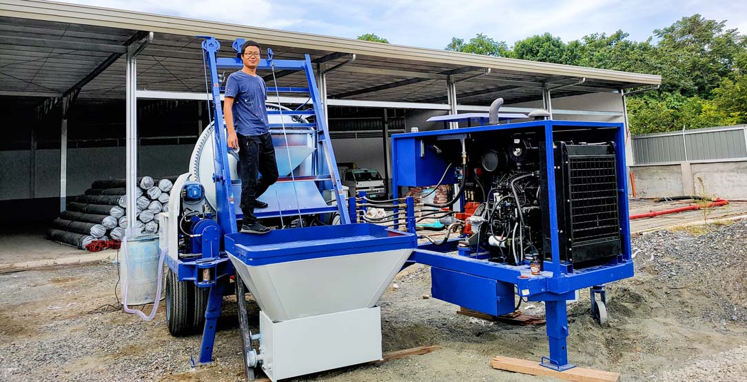 Concrete Mixer Pump in Morocco