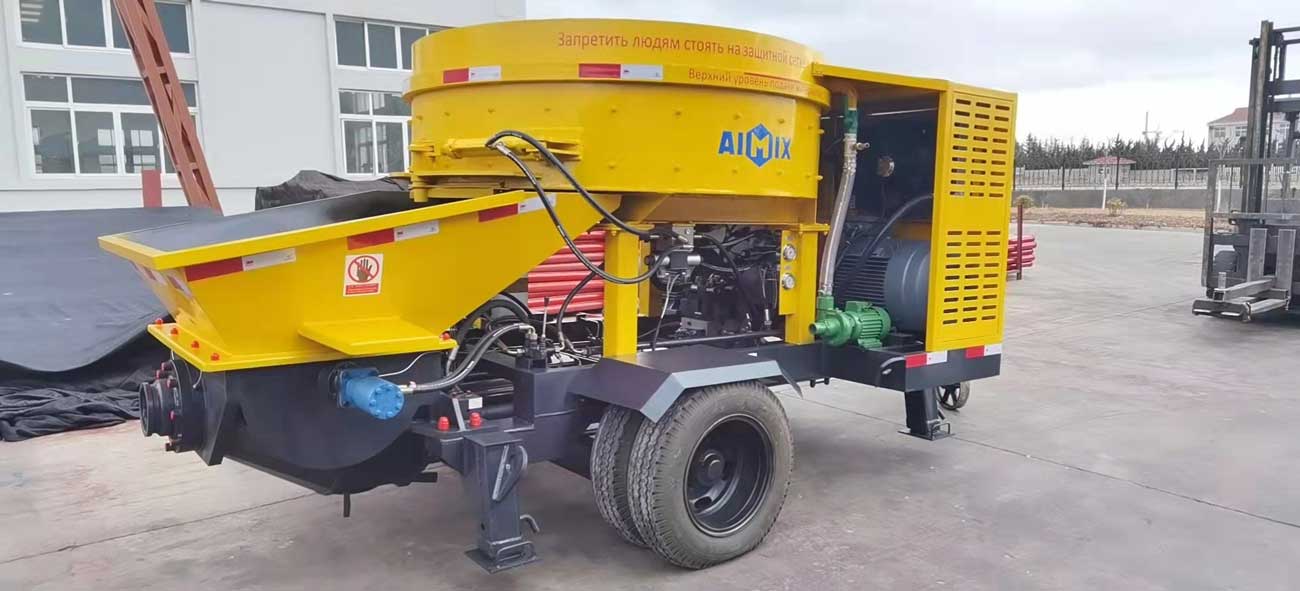ABJW40D Electric Concrete Mixer Pump to Russia