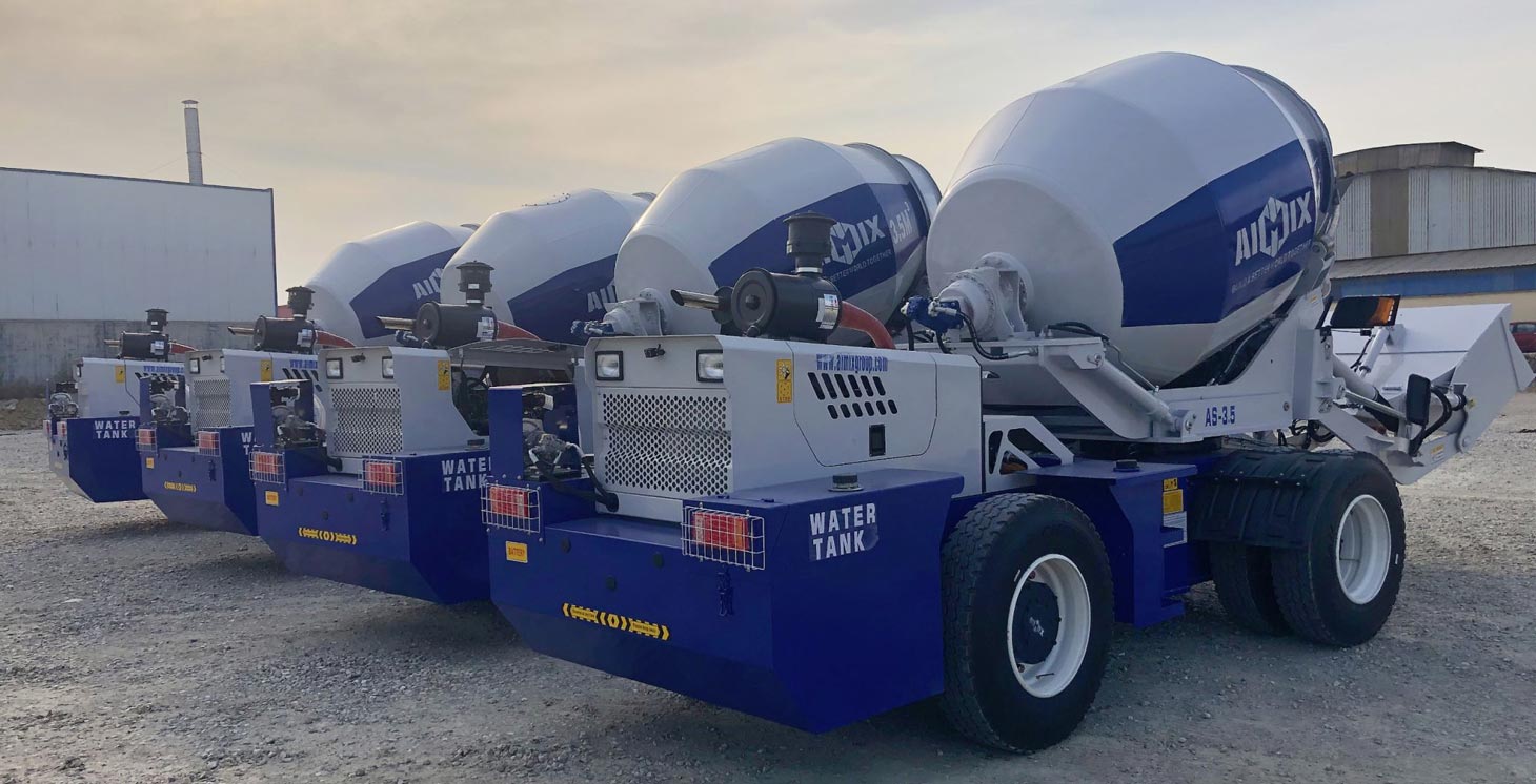 4 Sets of Self loading Mixers Delivery to Malaysia