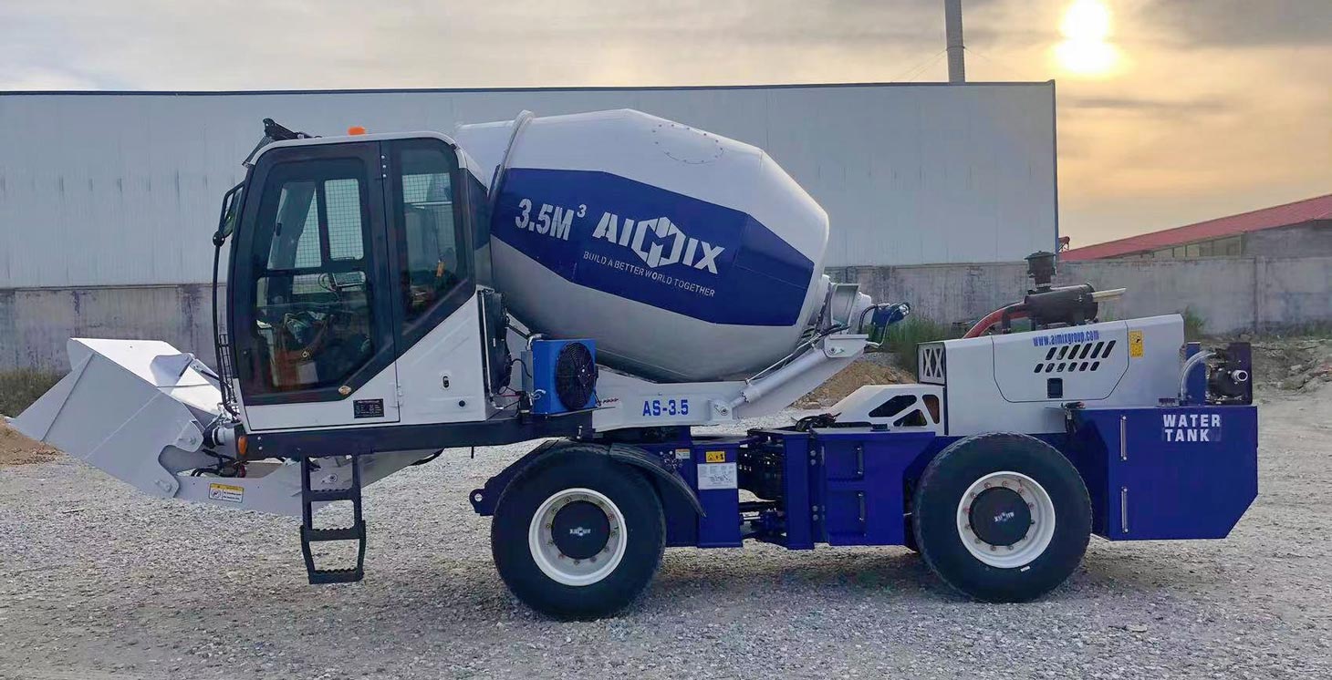 Transporting AS-3.5 Self Loading Concrete Mixer to Malaysia