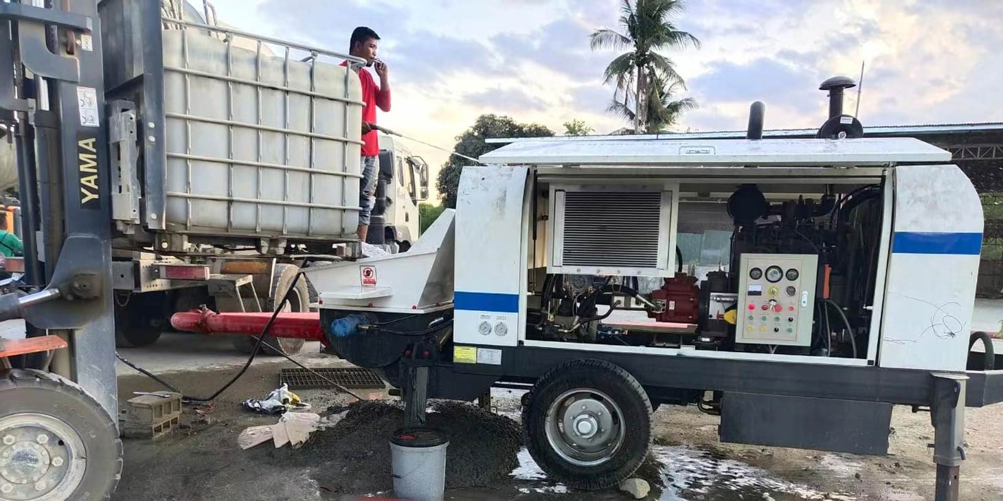 Cleaning of ABT40C Diesel Concrete Pump Philippines