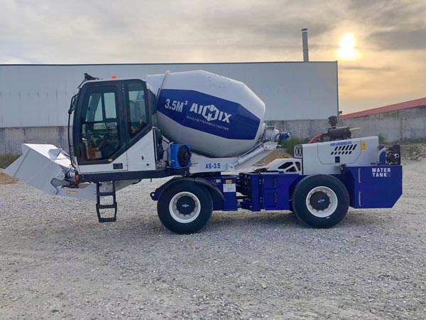 testing self loading mixer before delivery