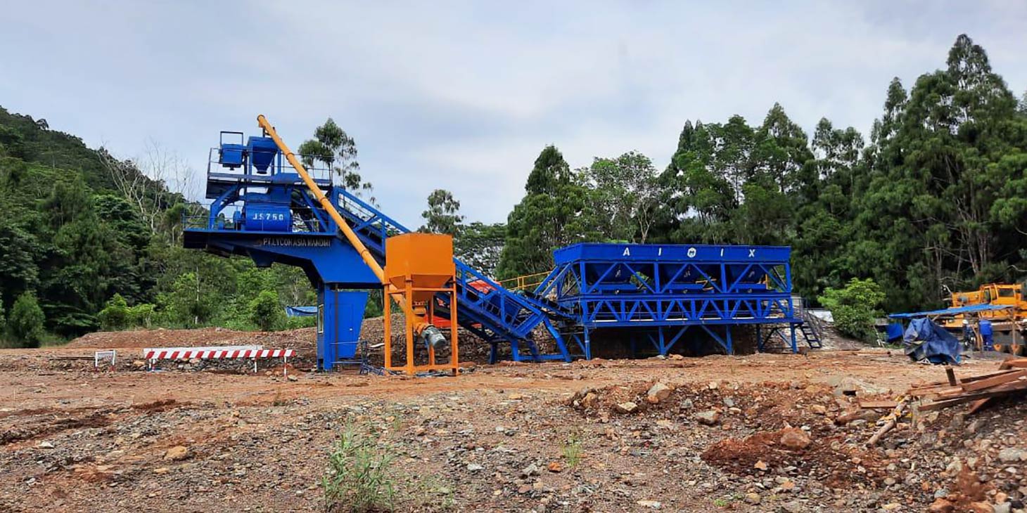 Aimix portable concrete batching plant for sale