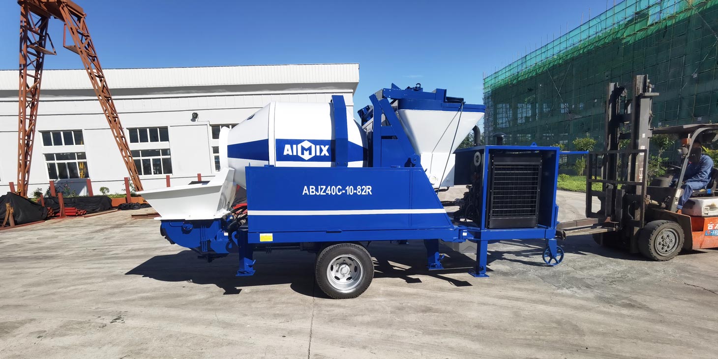 ABJZ40C Mixing Pump Loading in Aimix Factory