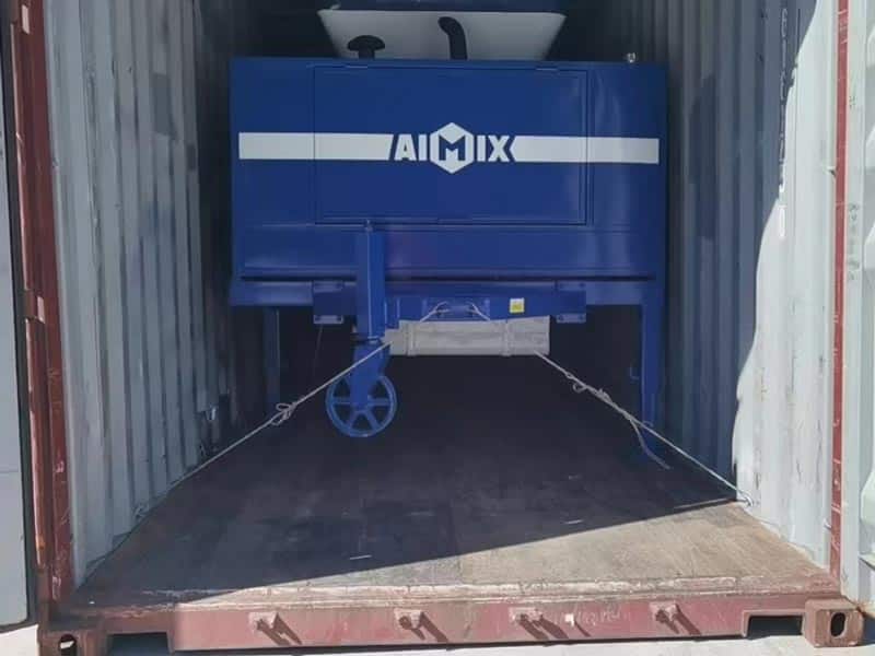 Loading ABJZ40C Concrete Mixer Pump to The Container