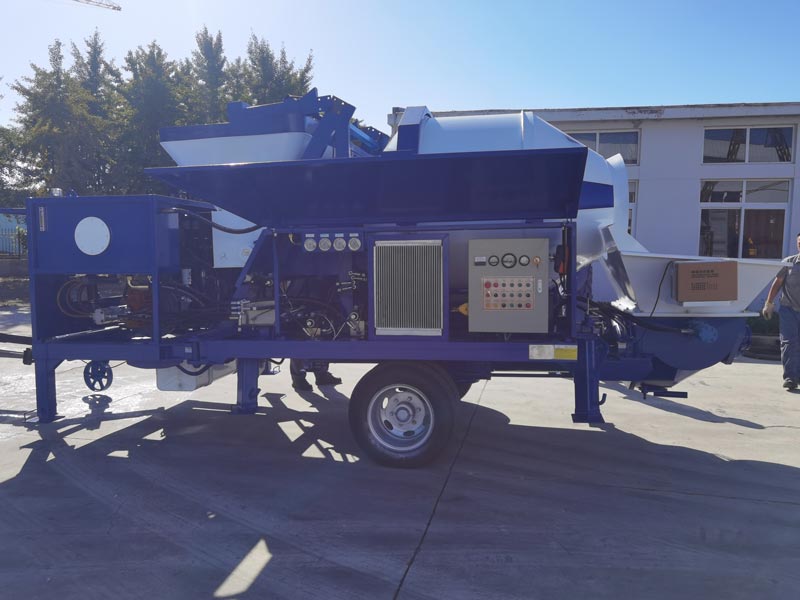 Testing ABJZ40C Concrete Mix Pump Before Delivery