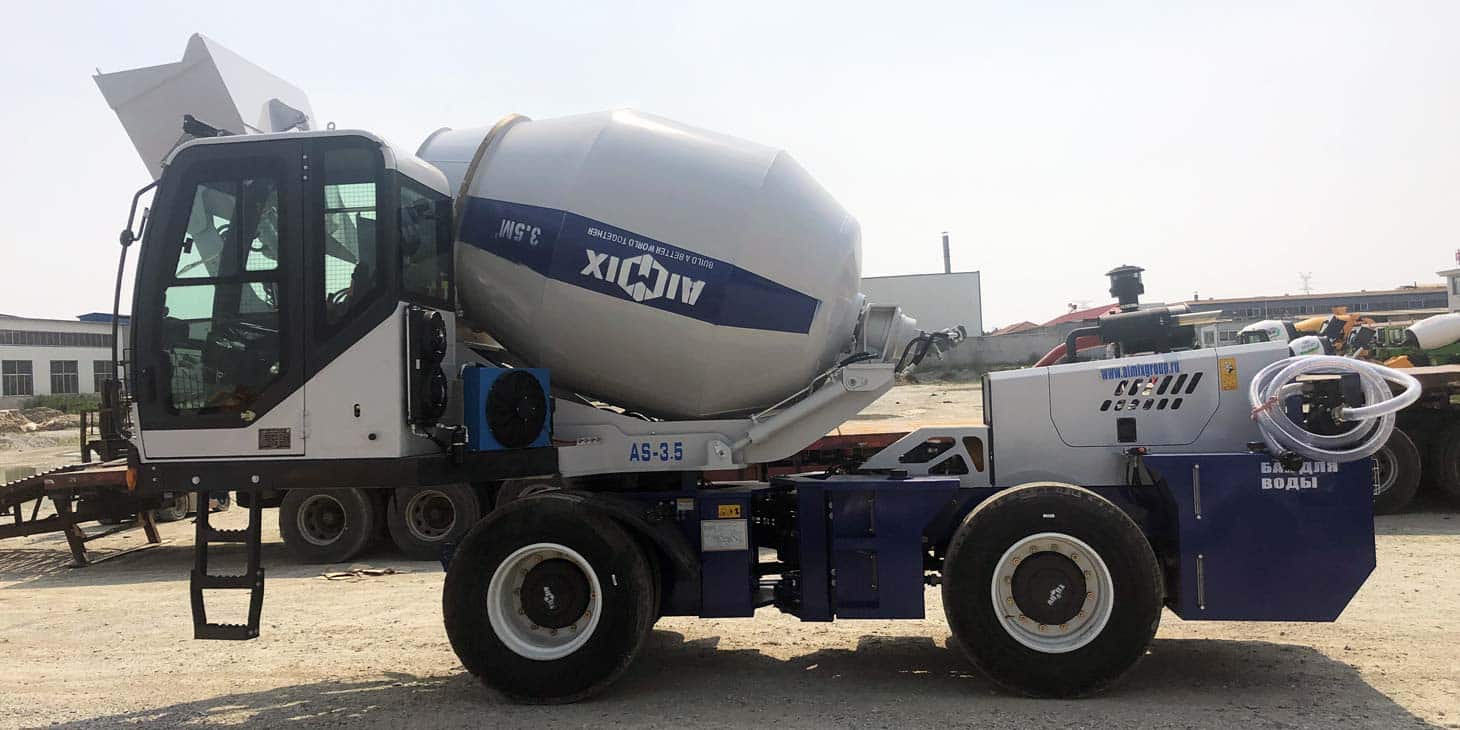 Transporting AS-3.5C Self Loading Transit Mixer to Semey, Kazakhstan