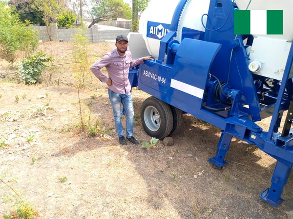 ABJZ40C mixing pump working in Nigeria