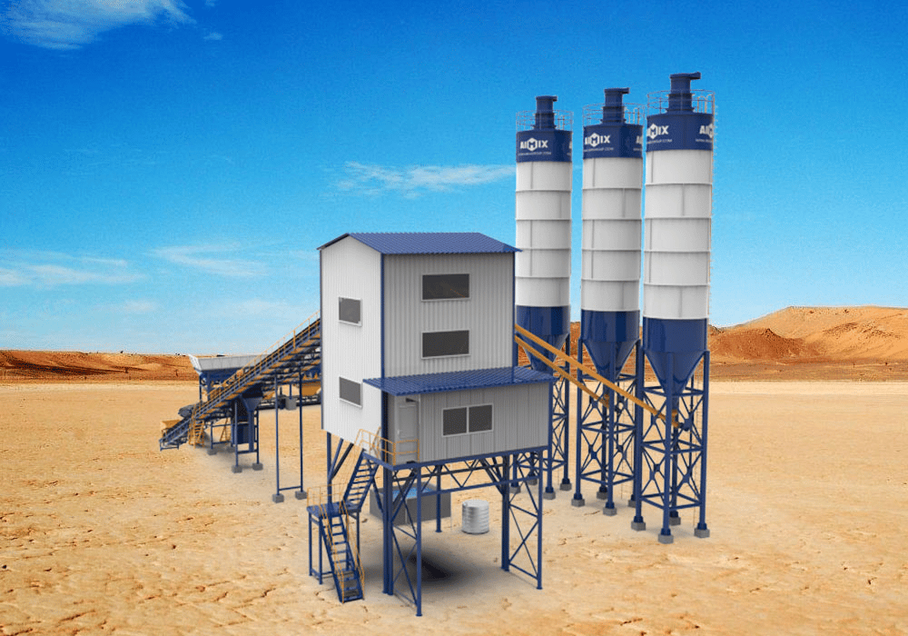 AJ90 Belt Conveying Concrete Plant