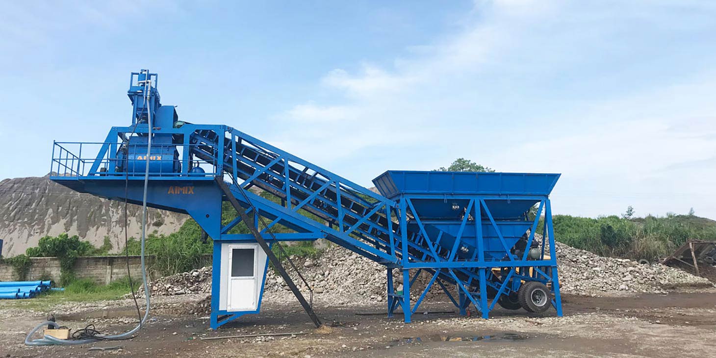 AJY35 Mobile Concrete Batch Plant Australia