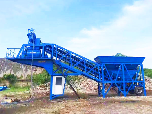 AJY35 Mobile Concrete Plants in Tanzania