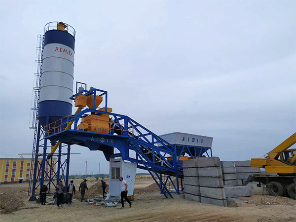 AJY35 batching plant in Tanzania