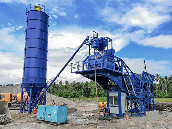 AJY60 Mobile Concrete Batching Plant in Tanzania