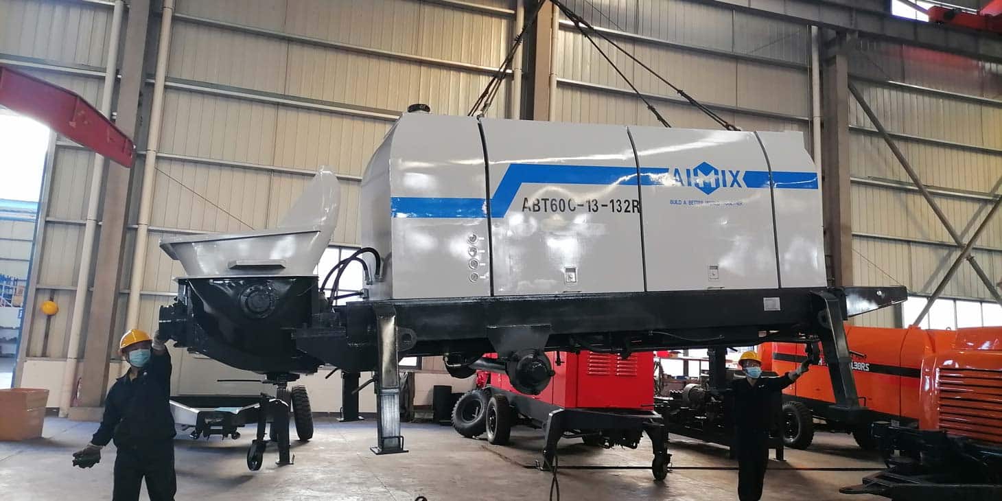 Exorting ABT60C diesel concrete pump to The Dominican Republic